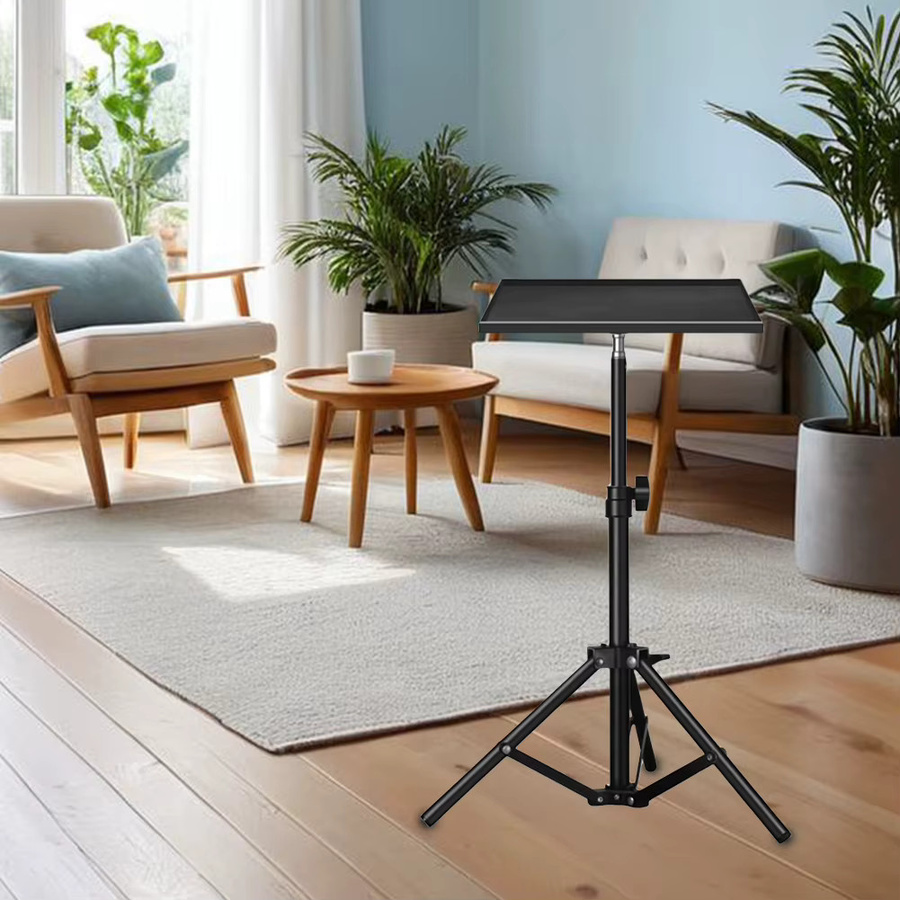 VODOOL Universal Stativablage mit 1/4 Zoll Gewinde in Schwarz, höhenverstellbarer Kamerahalter und Laptop-Ständer für DSLR Kameras und Projektoren - Bild 5