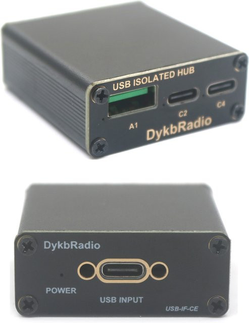 Dykbcells Adum4160 Typ-C USB Digital Isolator Adapter für Daten-Debugging und Signal-Audio-Power-Isolierung in Schwarz - Bild 1