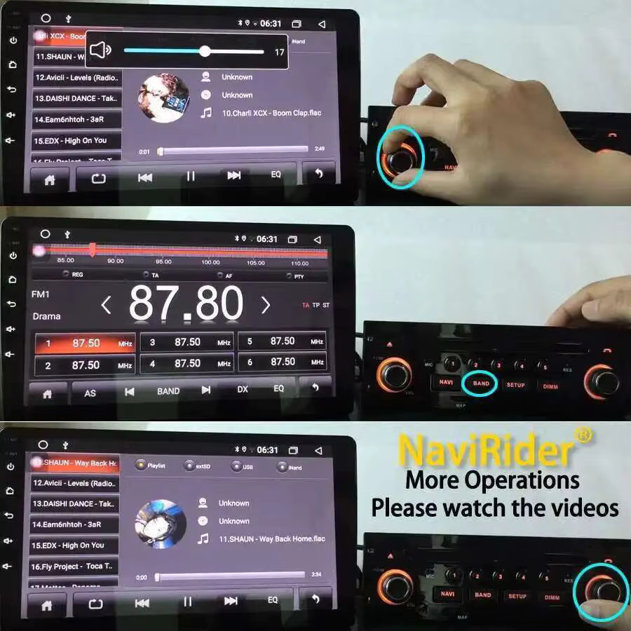 NAVIRIDER Bedienfeld für Renault Fluence und Renault Megane 2 (2002-2008) in Schwarz für Android-Bildschirme und Auto-Videoplayer, Plug & Play, OEM-Stil - Bild 4