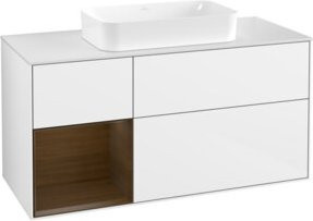 V&B Waschtischunterschrank Finion in Weiß lackiert, B/T: 120 x 60 cm - Bild 1