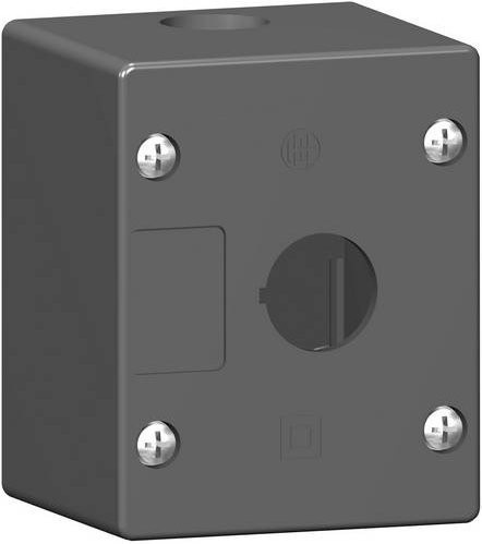 Schneider Electric XALG01 Leergehäuse aus Kunststoff in Schwarz und Grau - Bild 1