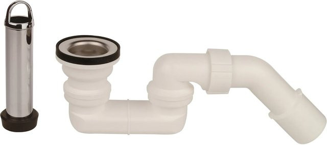 Kirchhoff Standrohrventil mit Siphon in Weiß, 1 1/2 Zoll (47,8 mm) x 40/50 mm - Bild 1