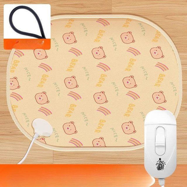 Elektrische Heizdecke für Katzen und Haustiere von Household supplies MH, beige, bissfest und auslaufsicher mit konstanter Temperatur - Bild 1