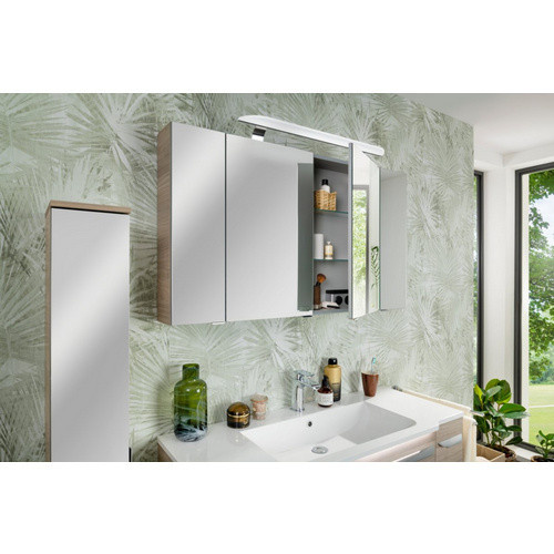 Fackelmann Bad-Hängeschrank Luxor mit Spiegeltür in Steinesche/Braun, B/T/H: 68 x 20 x 16 cm - Bild 2