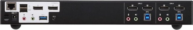 ATEN 2-Port USB 3.0 4K DisplayPort Dual Display KVMP Switch CS1942DP in Schwarz - Bild 1
