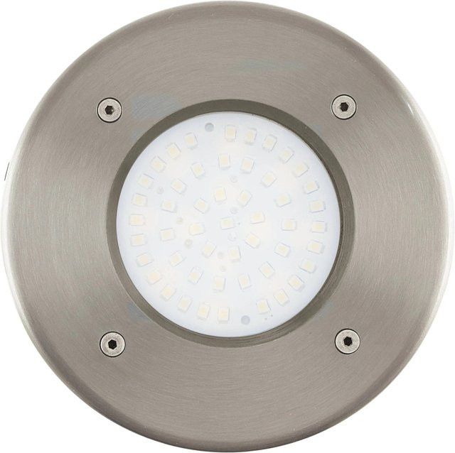 Eglo LED-Solar Bodeneinbauleuchte aus Edelstahl in Silber, Durchmesser: 11,5 cm, Höhe: 13 cm - Bild 1