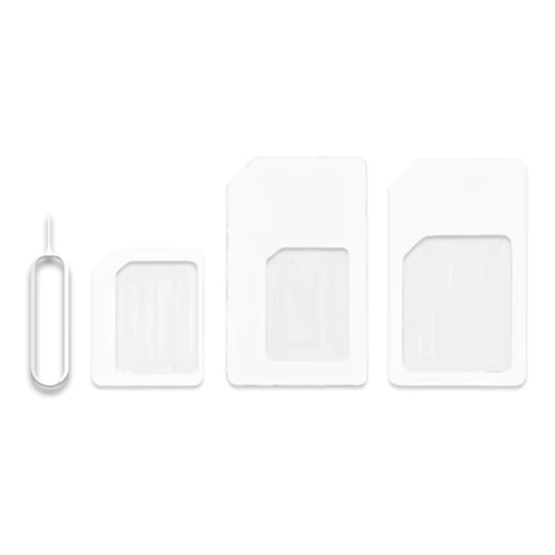 Universelles 4-in-1 SIM-Konvertierungsset für Nano-SIM auf Micro-SIM Adapter für Smartphones und 4G LTE USB Wireless Router in Schwarz oder Weiß - Bild 1