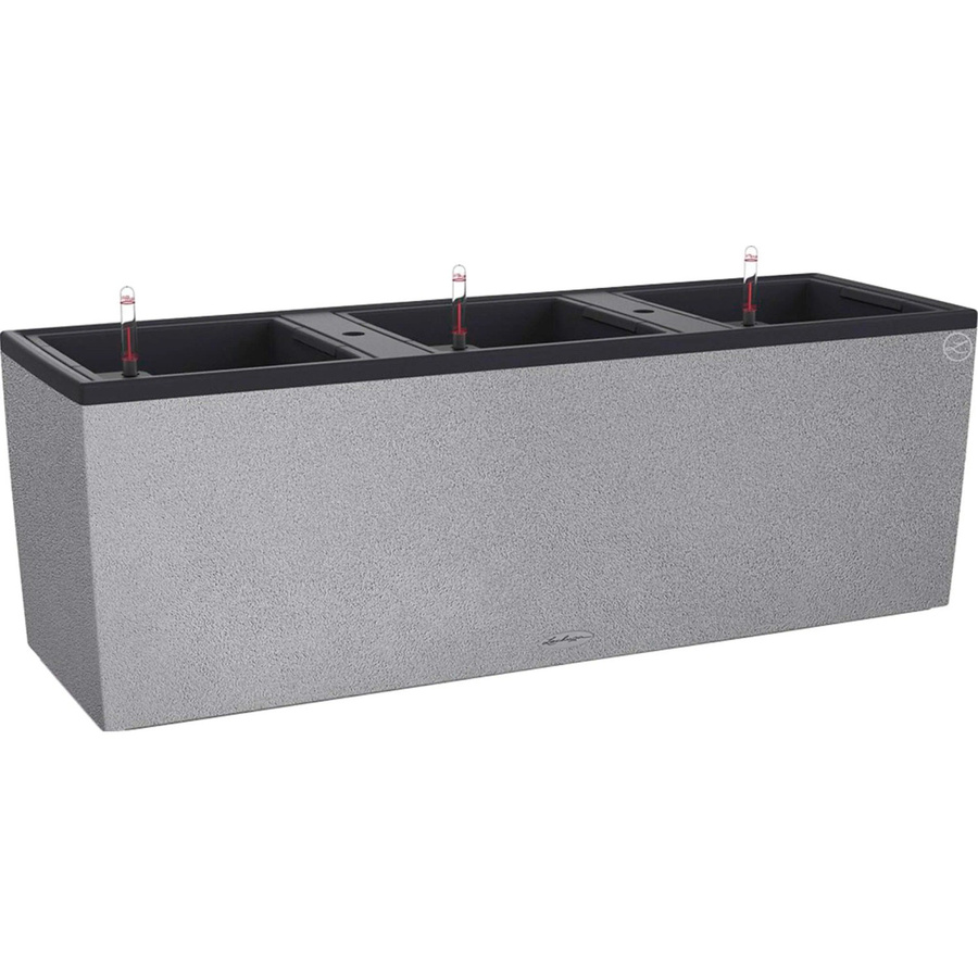 Lechuza Pflanzgefäß Trio Stone in Grau, B/T/H: 100 x 32 x 34 cm - Bild 2