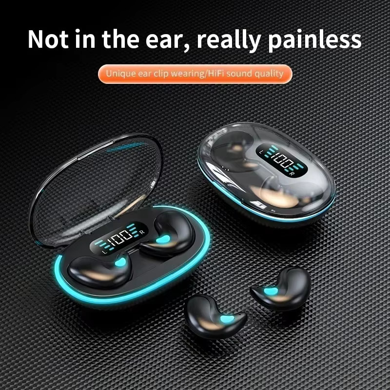 VIKEFON TWS Bluetooth Schlaf-Ohrhörer, kabellose Mini-Kopfhörer in Schwarz mit Mikrofon und HD-Anruf Funktion, wasserdicht und Stereo-Sound - Bild 4