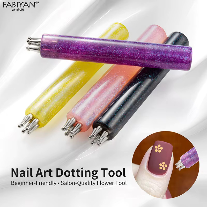 FABIYAN Nail-Art-Punktierwerkzeug, Purple, Unisex - Bild 2