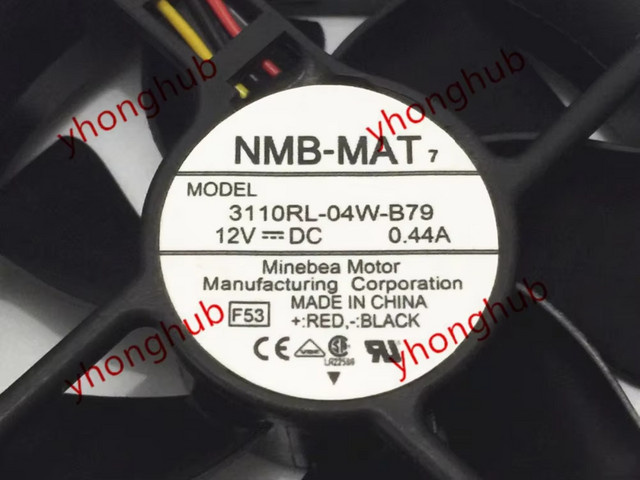 NMB-MAT Server-Lüfter DC 12 V 0,44 A Schwarz B/T/H: 80 x 80 x 25 mm - Bild 1