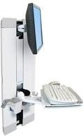 Ergotron StyleView Vertical Lift Befestigungskit in Weiß für 24 Zoll LCD-Bildschirme mit Tastaturablage, Handgelenkkissen und Maushalterung - Bild 1