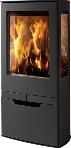 PANADERO Kaminofen Zinc in Schwarzmetallic aus Stahl mit 7,9 kW Leistung - Bild 1