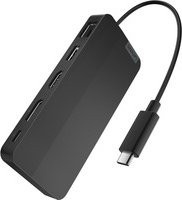Lenovo USB-C 3.2 Gen 2 Reisedock mit Dual-Display-Unterstützung für 4K UHD, Ethernet/LAN und USB-C in Schwarz/Grau - Bild 1