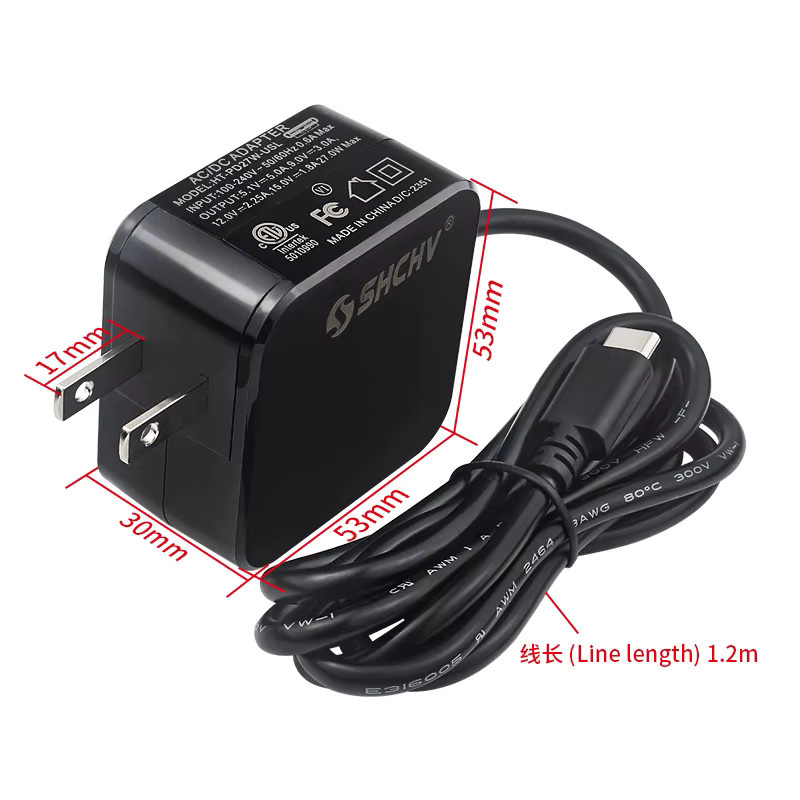Raspberry Pi 5 Netzteil PD 27 W USB Typ-C in Schwarz - Bild 2