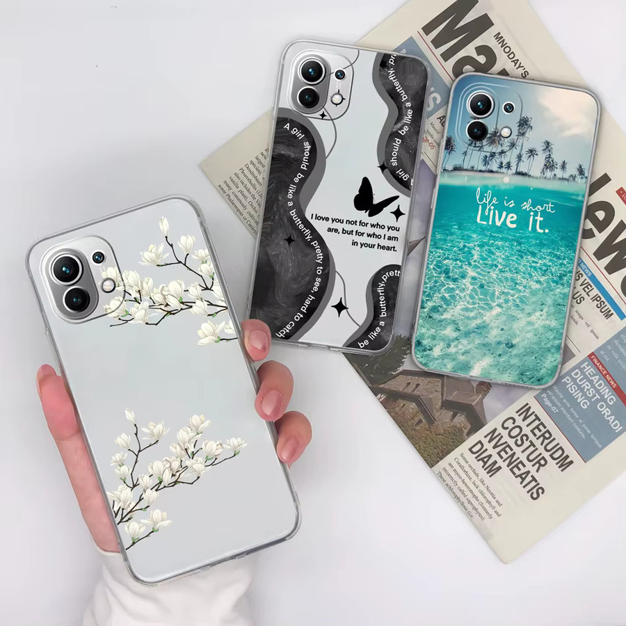 Transparente Silikon Handyhülle mit Farbverlauf für Xiaomi Mi 11 Ultra, Mi 11 Lite, Mi 11 Pro und Mi 11 Jugend - Bild 1