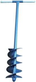 Erdlochbohrer aus Stahl in Blau von Industrial Quality Supplies mit 150 mm Durchmesser und 300 mm Länge - Bild 1