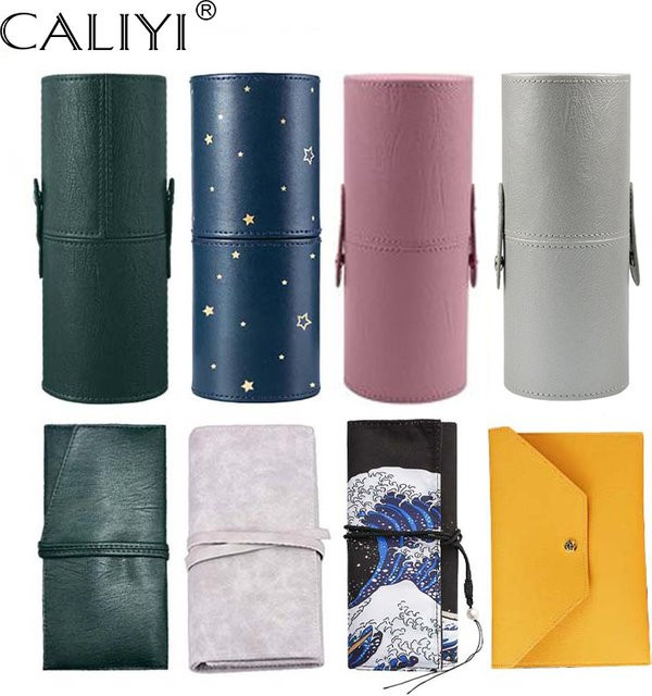CALIYI Make-Up Pinsel Halter Tasche, grün, Unisex - Bild 1