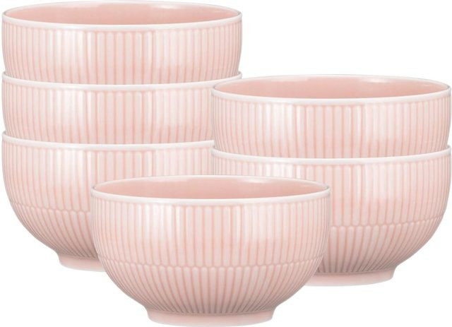 Seltmann Weiden Müslischalen Amina Keramik Pink Durchmesser: 15 cm, 6er Set - Bild 1