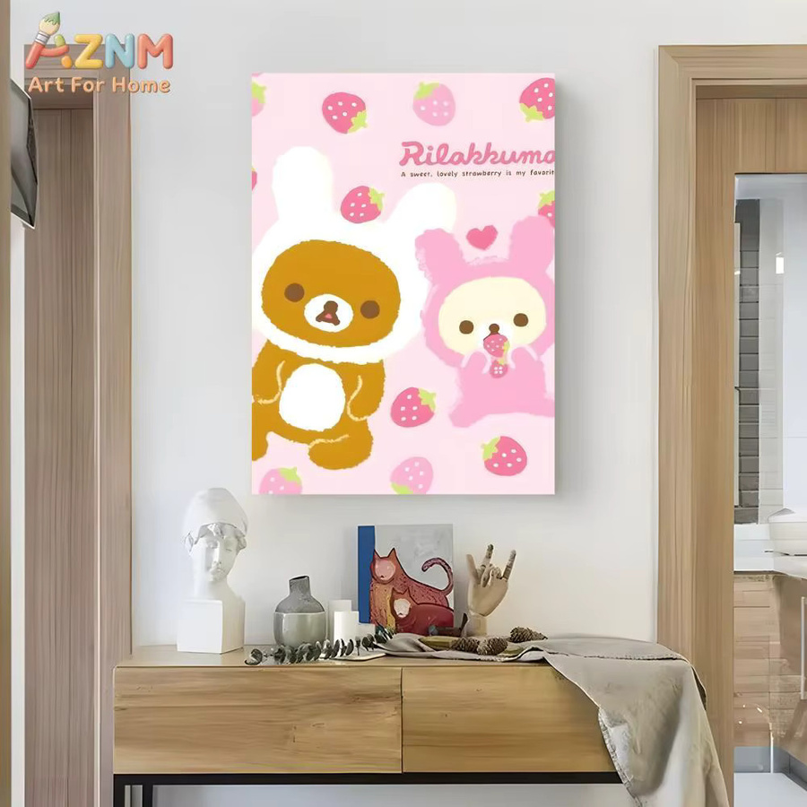 Kayou Rilakkuma Poster Aufkleber im Cartoon-Anime-Design, mehrfarbig, rechteckig - Bild 3