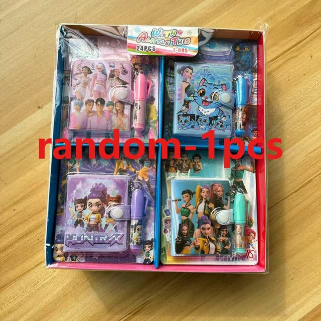 Yiran Toy Mini-Notizbuch Set mit Stifttasche im Cartoon Monster Hunter Design, Softcover, Mehrfarbig - Bild 1