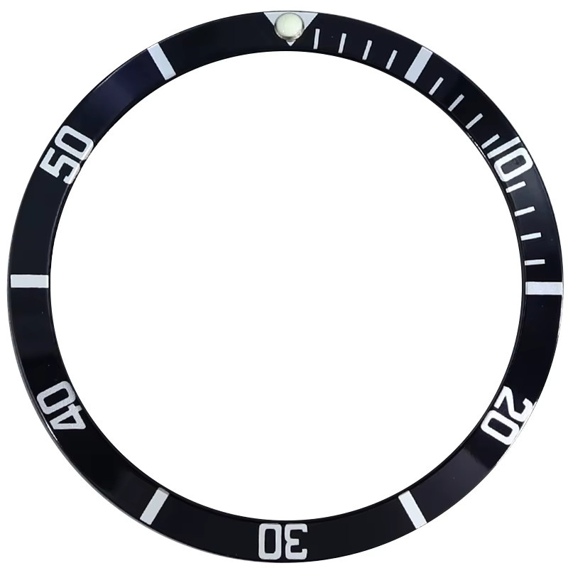 miaozhunke Lünettenring Aluminium, Schwarz, Herren, 36,6*30,7 mm - Bild 2