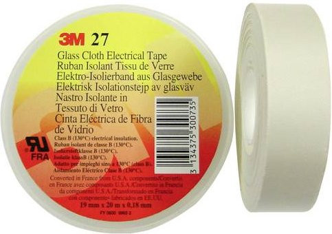 3M Scotch 27 Gewebeklebeband aus Glasfaser in Weiß - Bild 1