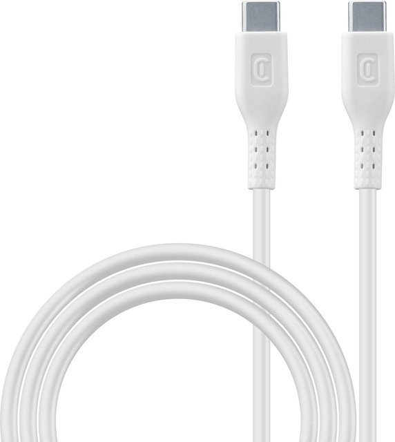 CellularLine USB Typ-C auf Typ-C Fast Charging Kabel 100W 5A, Weiß, 2m - Bild 1