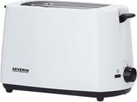 Severin Automatik-Toaster AT 2286 mit Brötchenaufsatz in Weiß und Schwarz - Bild 1