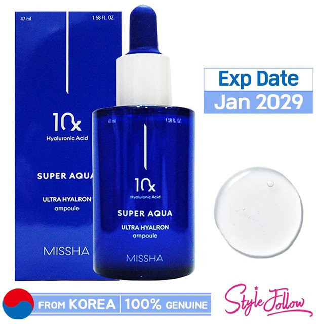 MISSHA Super Aqua Ultra Hyalron Ampulle Serum, 47 ml, Hyaluronsäure - Bild 1