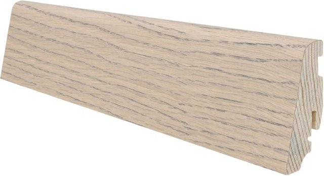 Haro Sockelleiste Eiche Tabakgrau geölt Massivholz H: 5,8 cm, B: 1,9 cm, Länge: 2200 mm - Bild 1
