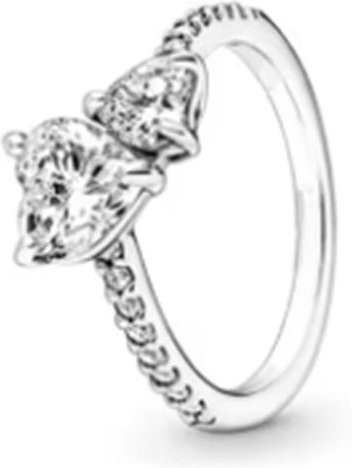 Rosen Schleifenring 925 Silber, Zirkonia, Damen - Bild 1