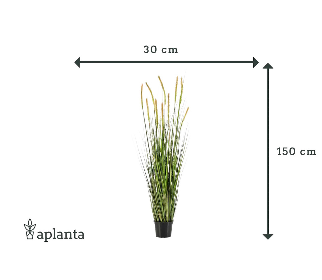 Künstlicher Fuchsschwanz Henry von artplants, grün, Höhe: 150 cm - Bild 2