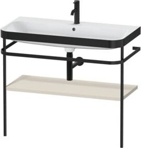 Duravit Möbelwaschtisch-Kombi Happy D.2 Plus mit Konsole, Farbe: Tau matt, B/T: 97,5 x 49 cm - Bild 1