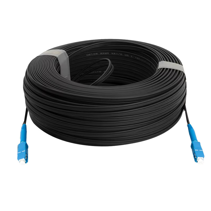 Sevenlayer Glasfaser-Dropkabel SC-UPC zu SC-UPC Singlemode Simplex Indoor Patchkabel FTTH Farbe: Schwarz - Bild 3