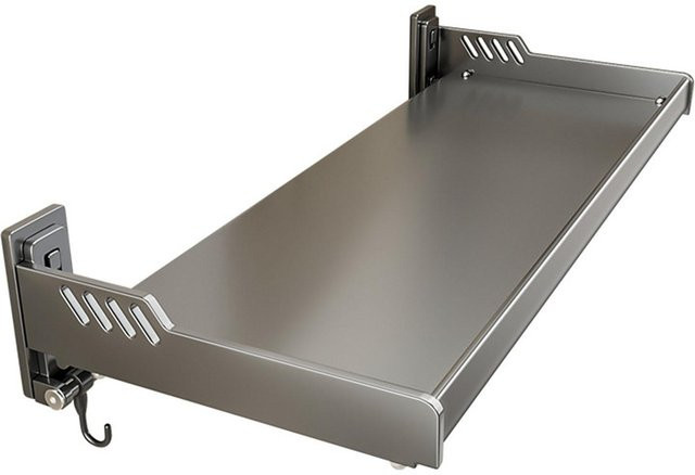 TOMTOP JMS Wandhalterung Küchenregal aus Kohlenstoffstahl in Grau, multifunktionales schwebendes Gewürzregal aus Metall in mattem Design - Bild 1