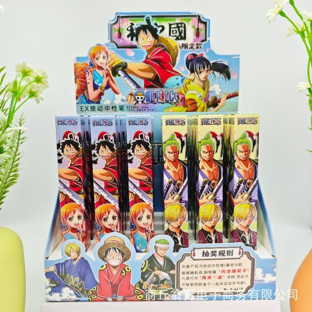 24er Set One Piece Anime Gelstifte mit 0,5 mm Mine in Mehrfarbig - Bild 1