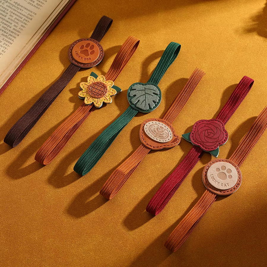 2er-Set elastische Notizbuchgurte mit Vintage-Blumenmuster in Pink und Multicolour für deine Aufbewahrungsorganisatoren - Bild 2