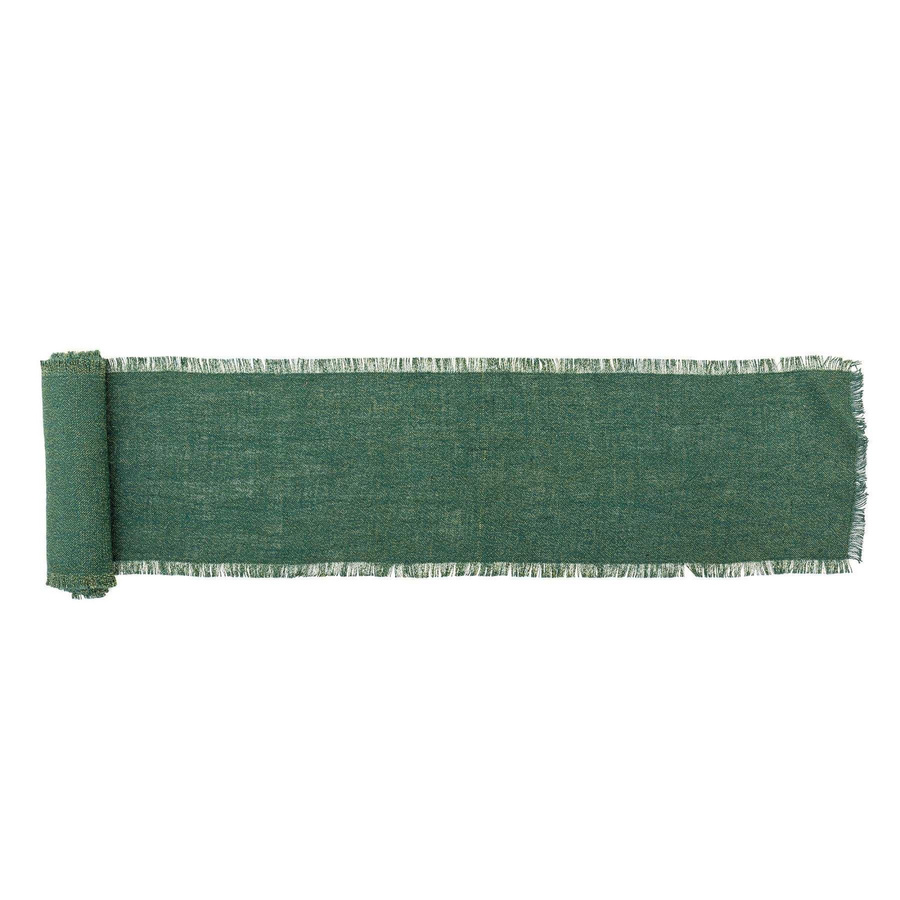Bloomingville Tischläufer Janavi aus Jute in Grün B: 35 cm, L: 550 cm - Bild 1
