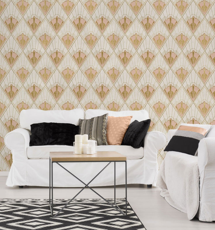 MINDTHEGAP Wallpaper Revival WP20232 Vlies Tapete mit geometrischem Abstract-Muster in Beige und Multicolour - Bild 2