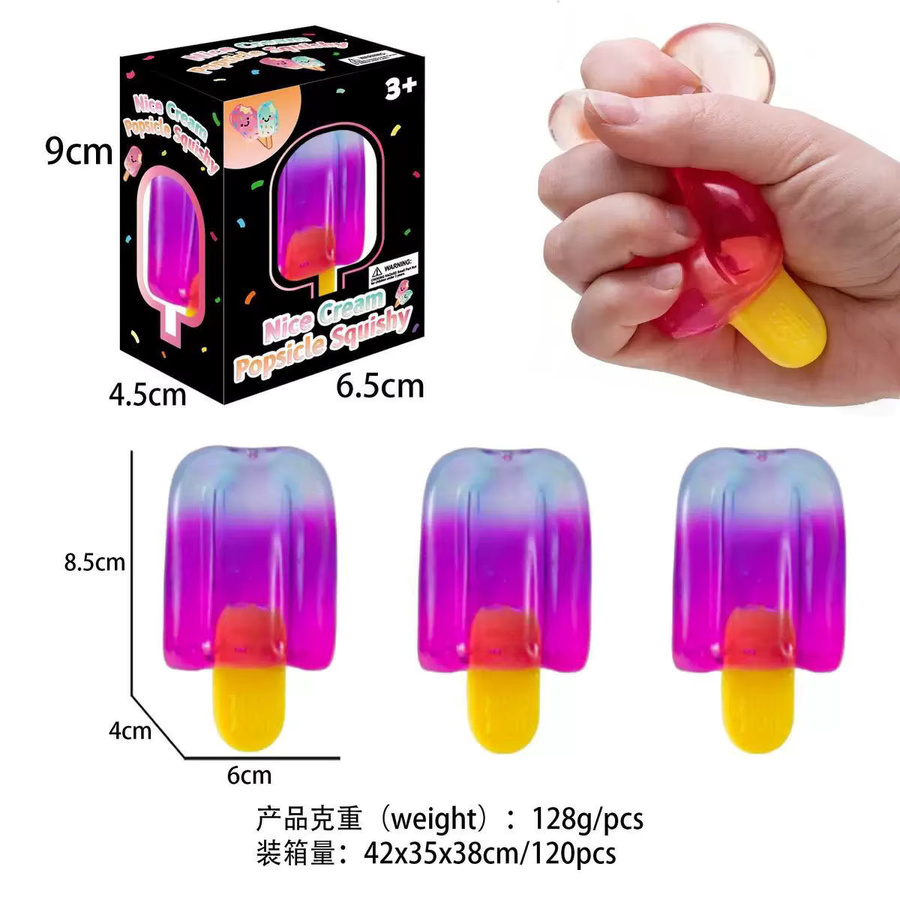 Nice-Sicle Gradient Eis am Stiel Squishy Spielzeug in Multicolour für Stressabbau und Kinder als Partygeschenk - Bild 4