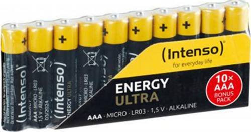 Intenso 10er Pack AAA Micro Alkaline Batterien in Gelb - Bild 1