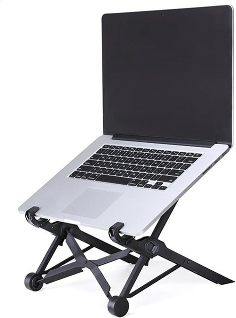 NEXSTAND K2 Laptop-Ständer, faltbar und höhenverstellbar, Notebook-Halterung mit Belüftung, Schwarz - Bild 1