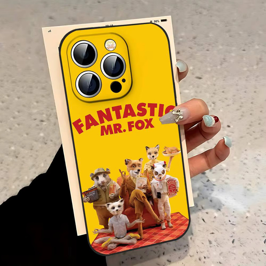 Mr. Fox Handyhülle für Apple iPhone 17, 16, 15, 14, 13, 11 Pro Max, Plus, X, XR, XS Max, 13 Mini in Schwarz - Bild 3