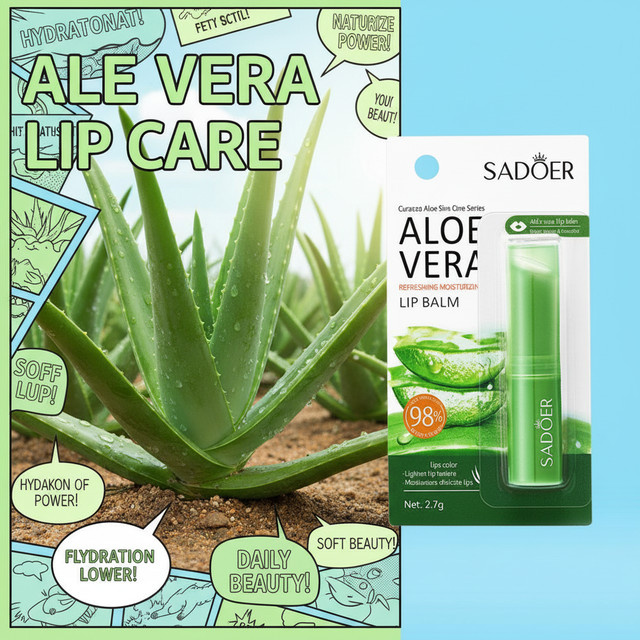 SADOER Aloe Vera Lippenstift, Unisex - Bild 1