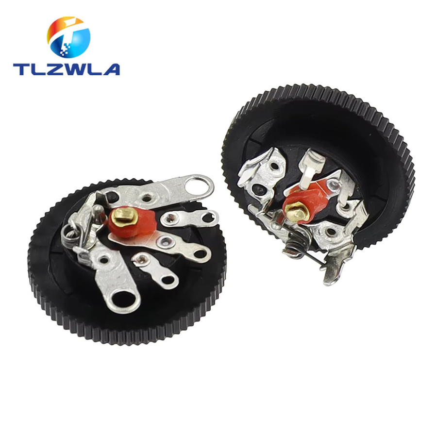 10er Set RV12mm Potentiometer mit einstellbarem Schalter in Schwarz, 10k und 50k Widerstand für Leistungsverstärker-Lautstärkeregelung - Bild 2