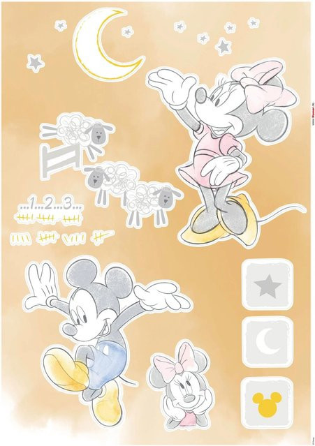 Komar Deko-Sticker Counting Sheeps, Multicolor, B: 50 cm x H: 70 cm - Bild 1
