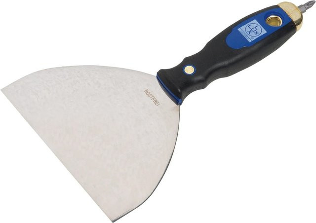 LUX-TOOLS Spachtel aus rostfreiem Edelstahl mit 2K-Softgriff, Farbe: Silber, Breite: 150 mm - Bild 1