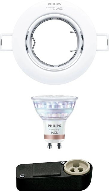 Philips Smart LED Einbauspot GU10 RGB mit Wi-Fi und Dimmfunktion, Weiß, B: 9 cm, T: 7,2 cm - Bild 1