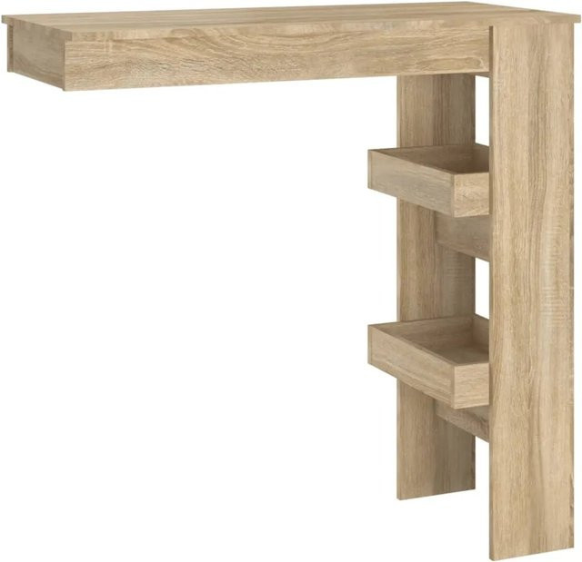 vidaXL Bartisch modern in Sonoma-Eiche, B/T/H: 102 x 45 x 103,5 cm - Bild 1